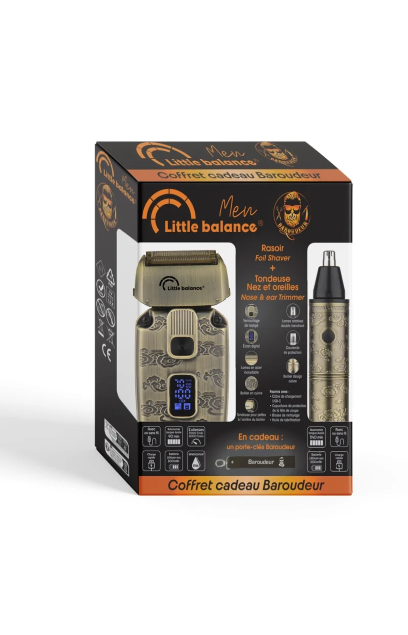 Coffret rasoir & tondeuse nez - Baroudeur