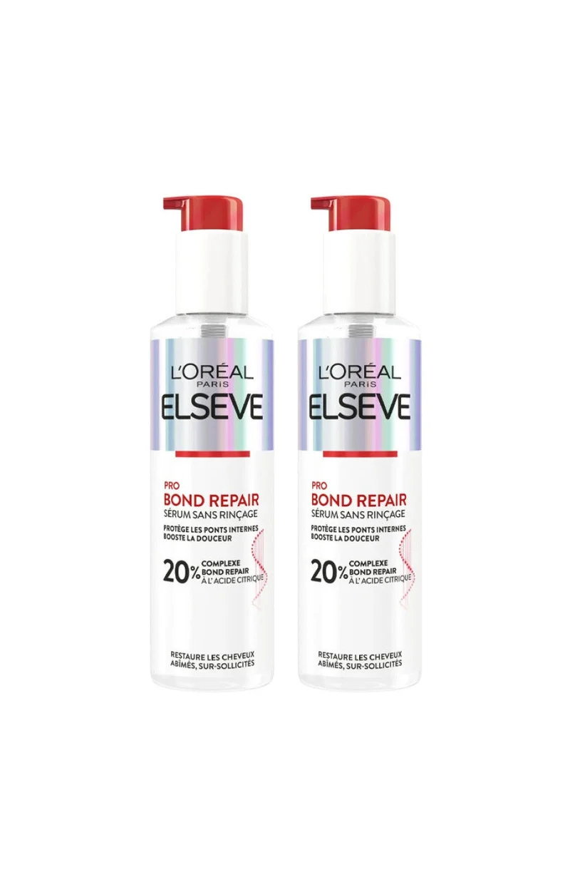 2 sérums réparateur - Sans rinçage - Cheveux abimés