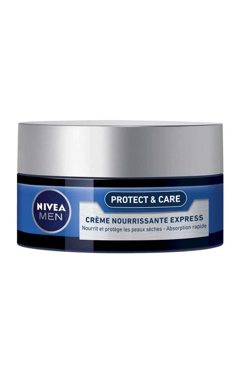 Crèmes nourrissantes express - Protect & Care - Visage - Homme - 2 x 50 ml