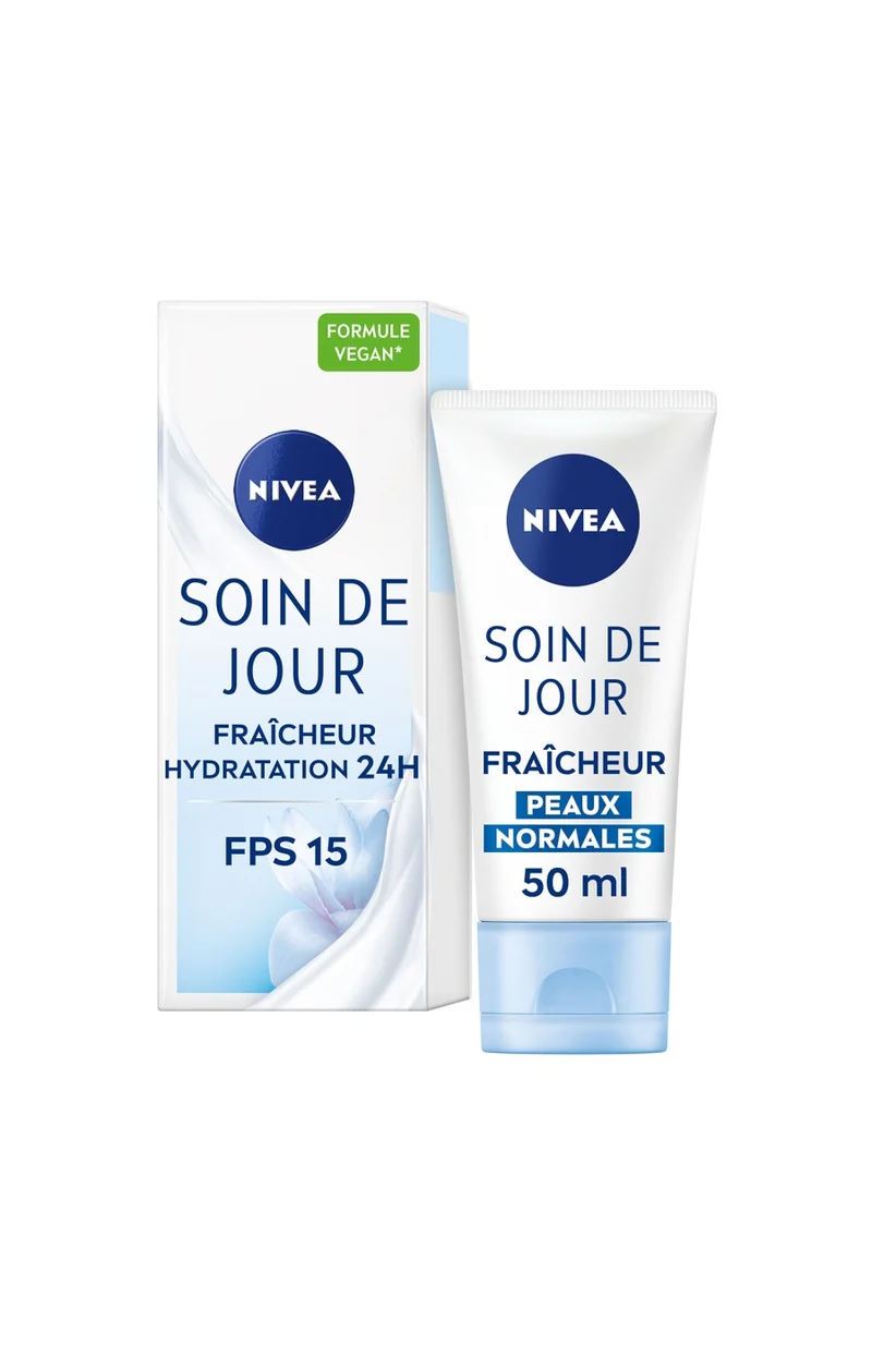 Crèmes de jours fraîcheurs & hydratants SPF 15 - Vitamine E - 2 x 50 ml
