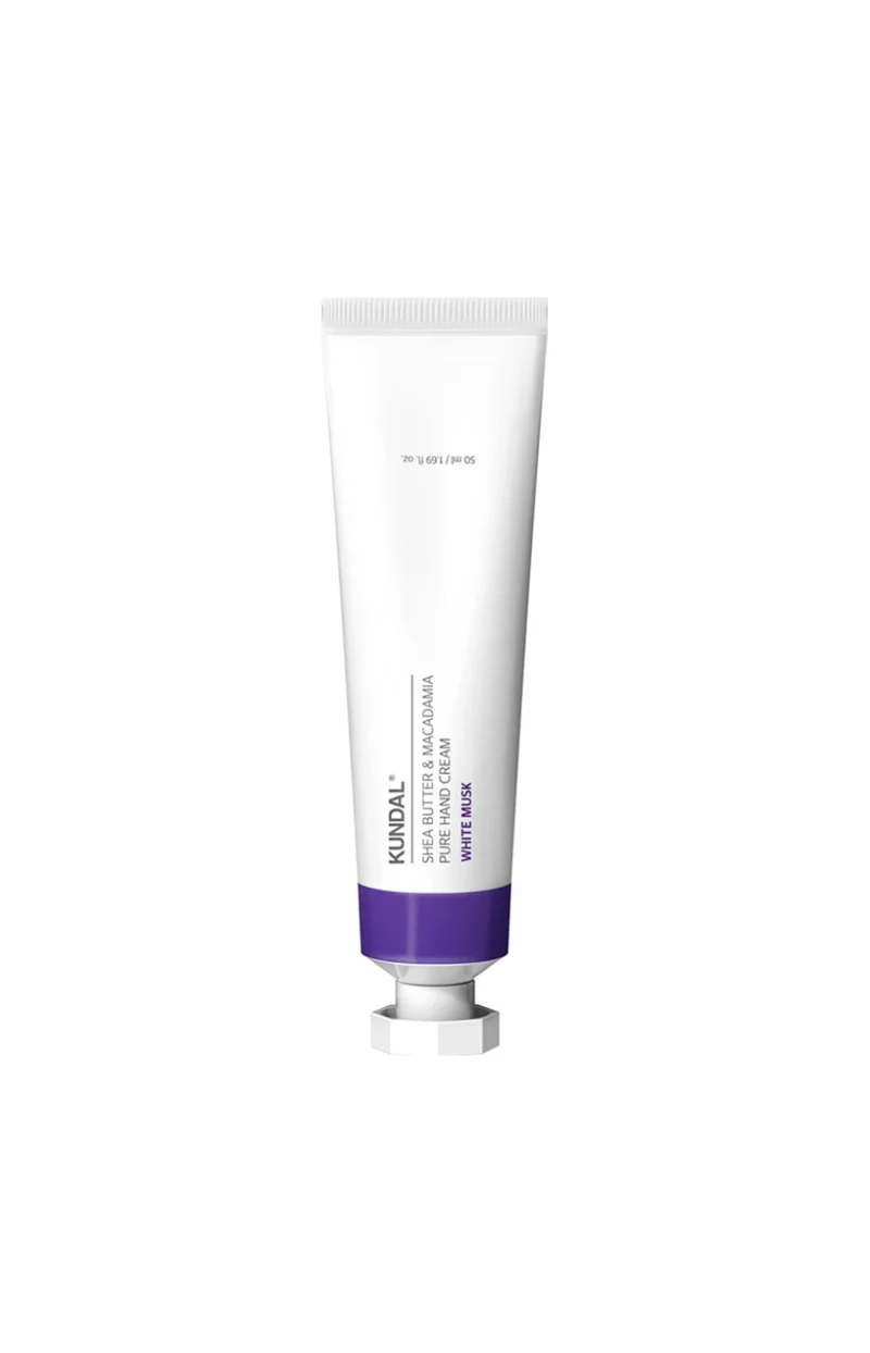 Kundal - Crème mains - Beurre de karité & macadamia - Musc blanc - 50 ml