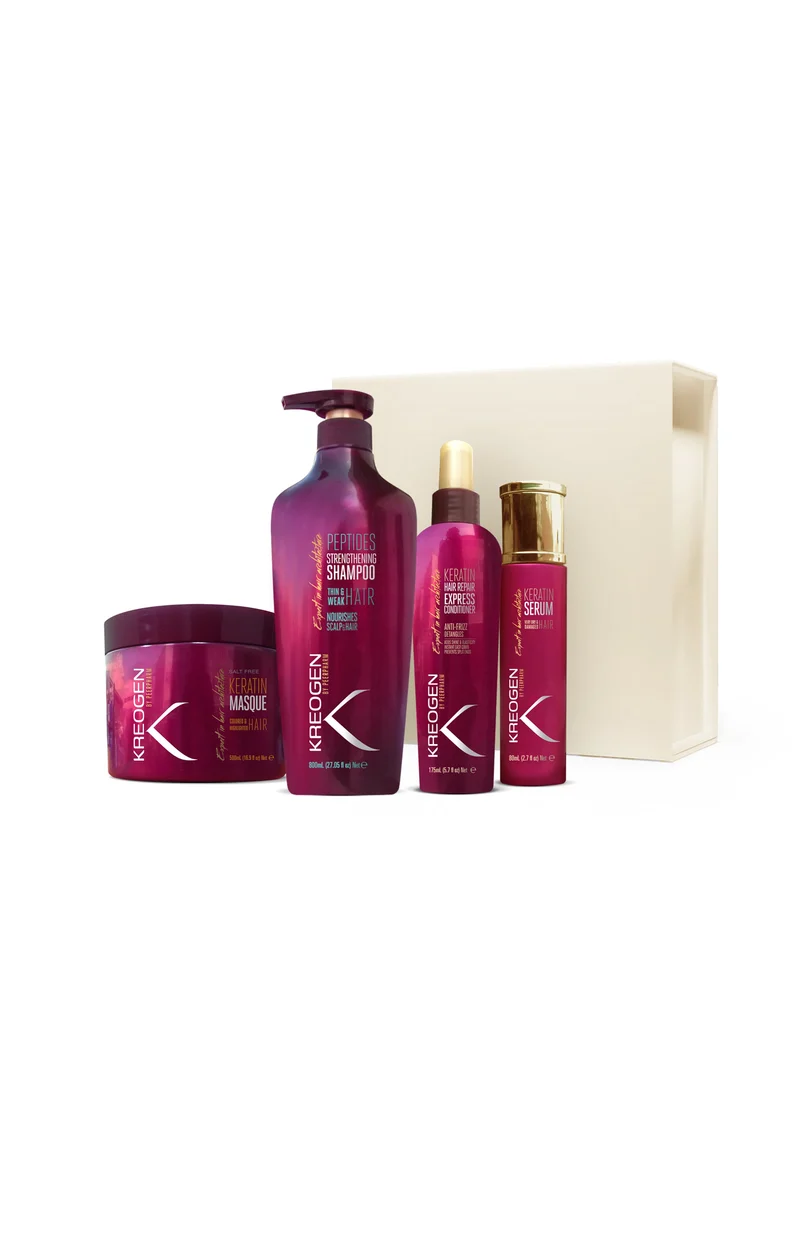 Coffret routine Kératine - Cheveux fins & fragilisés
