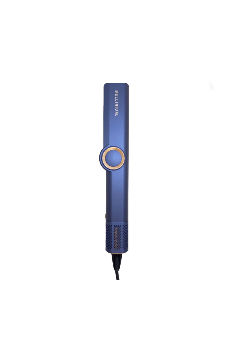 Sèche-cheveux & lisseur 2-en-1 - Zafira Aerostrait - Bleu