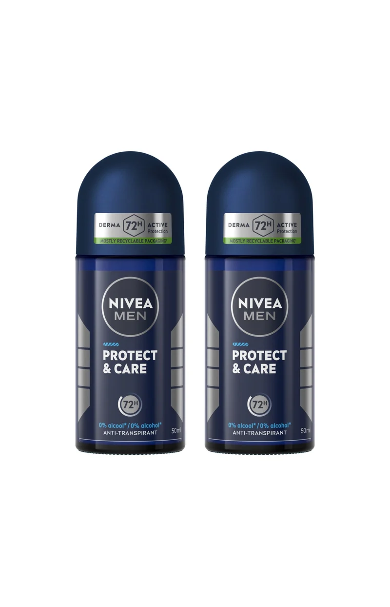 2 déodorants bille 72 h - Protect & Care - Homme - 50 ml