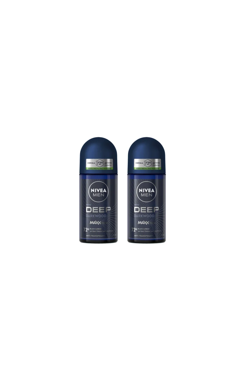 2 déodorants bille 72 h - Deep - Homme - 50 ml