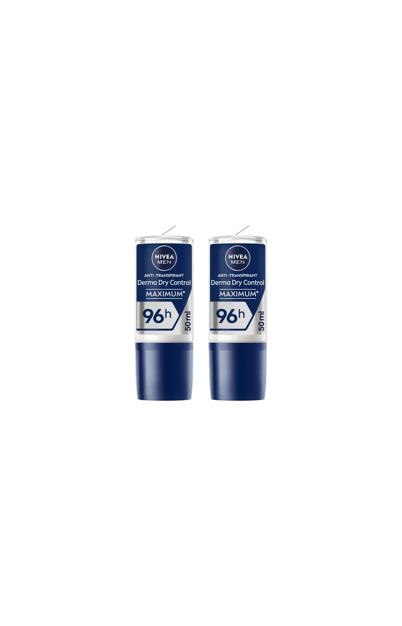 2 déodorants bille 96 h - Derma Control - Homme - 50 ml