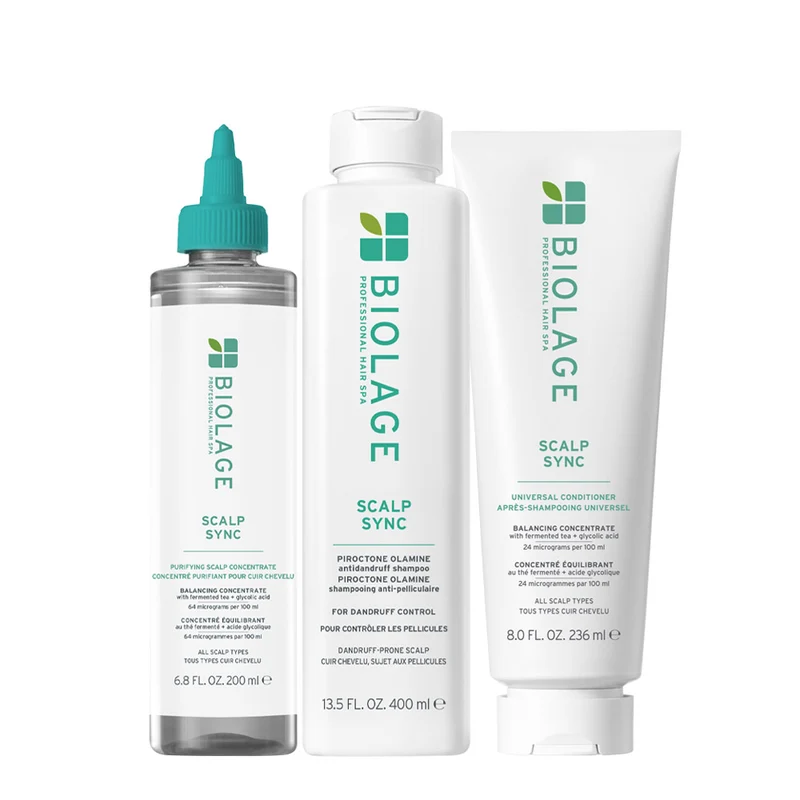 Biolage Professional Hair Spa Pre- Shampoo 200ml Anti-Dandruff Shampoo 400ml Conditioner 236ml - antipelliculaire