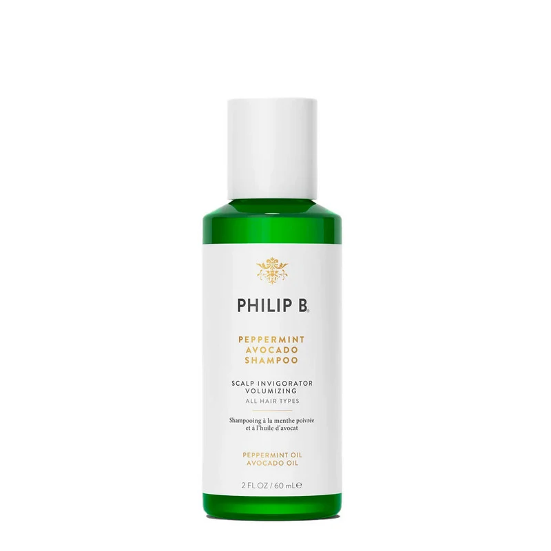 Philip B Peppermint Avocado Shampoo 60ml - shampooing volumateur pour cuir chevelu gras