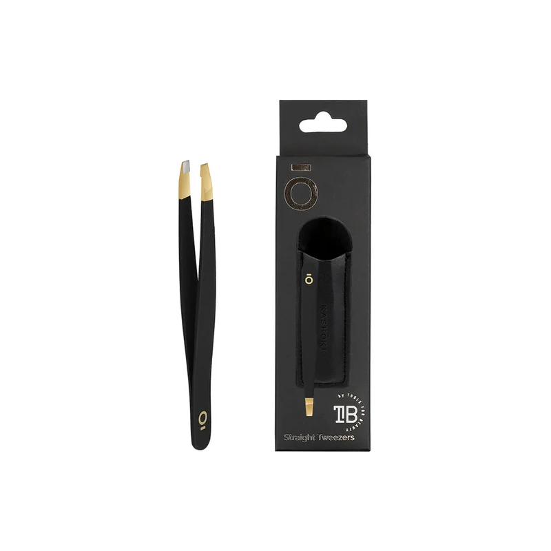 Kashōki Make Up Straight Tweezers With Case - pince à sourcils