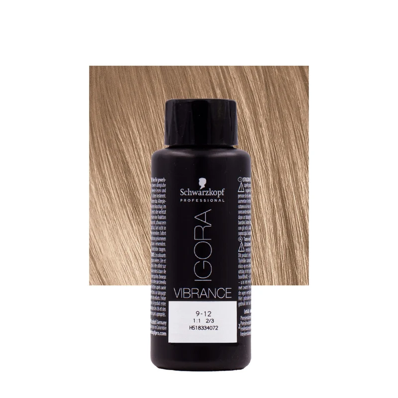 Schwarzkopf Igora Vibrance Tone on Tone 9-12 Blond Très Clair Cendrè Cendre 60ml - coloration ton sur ton