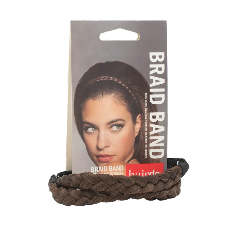 Hairdo Braid Band R6 /30H Marron Moyen / Cuivre - bandeau pour cheveux tressé