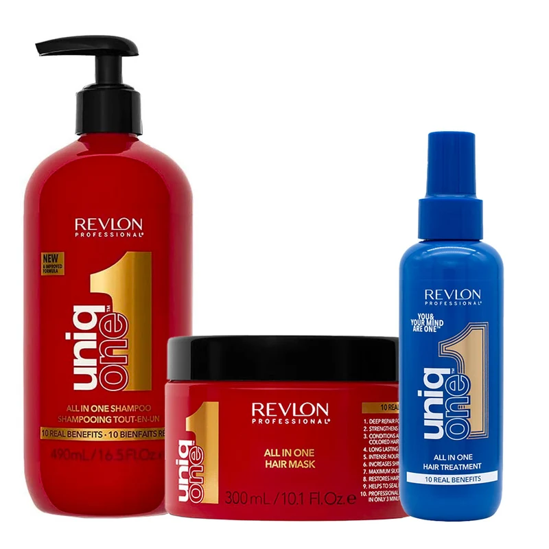Uniq one All In One Shampoo 490ml Mask 300ml Mental Wellness Spray 150ml