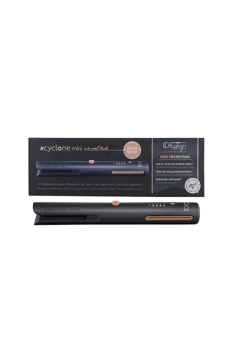 Lisseur de cheveux - Cyclone Air Cool Tech USB - Noir