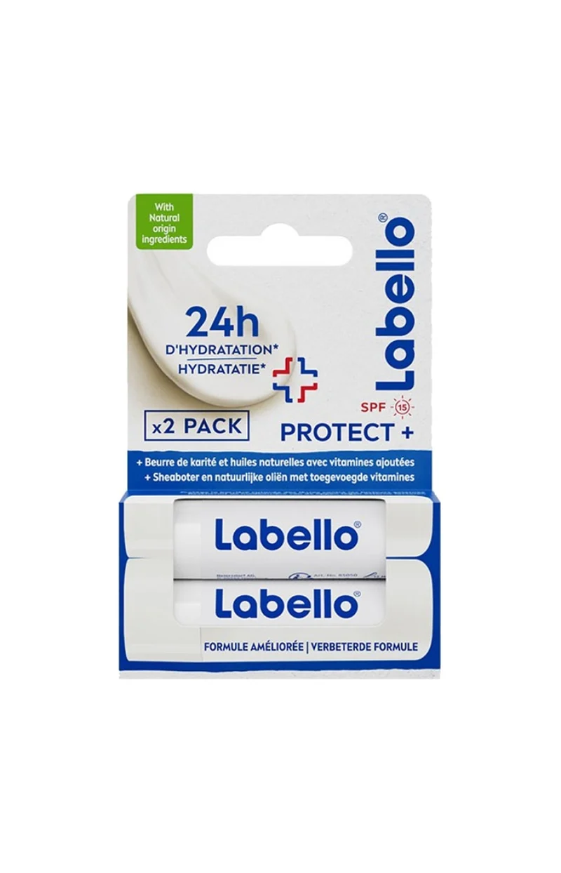 Duo baumes à lèvres SPF 15 - Protect + - 2 x 4,8 g