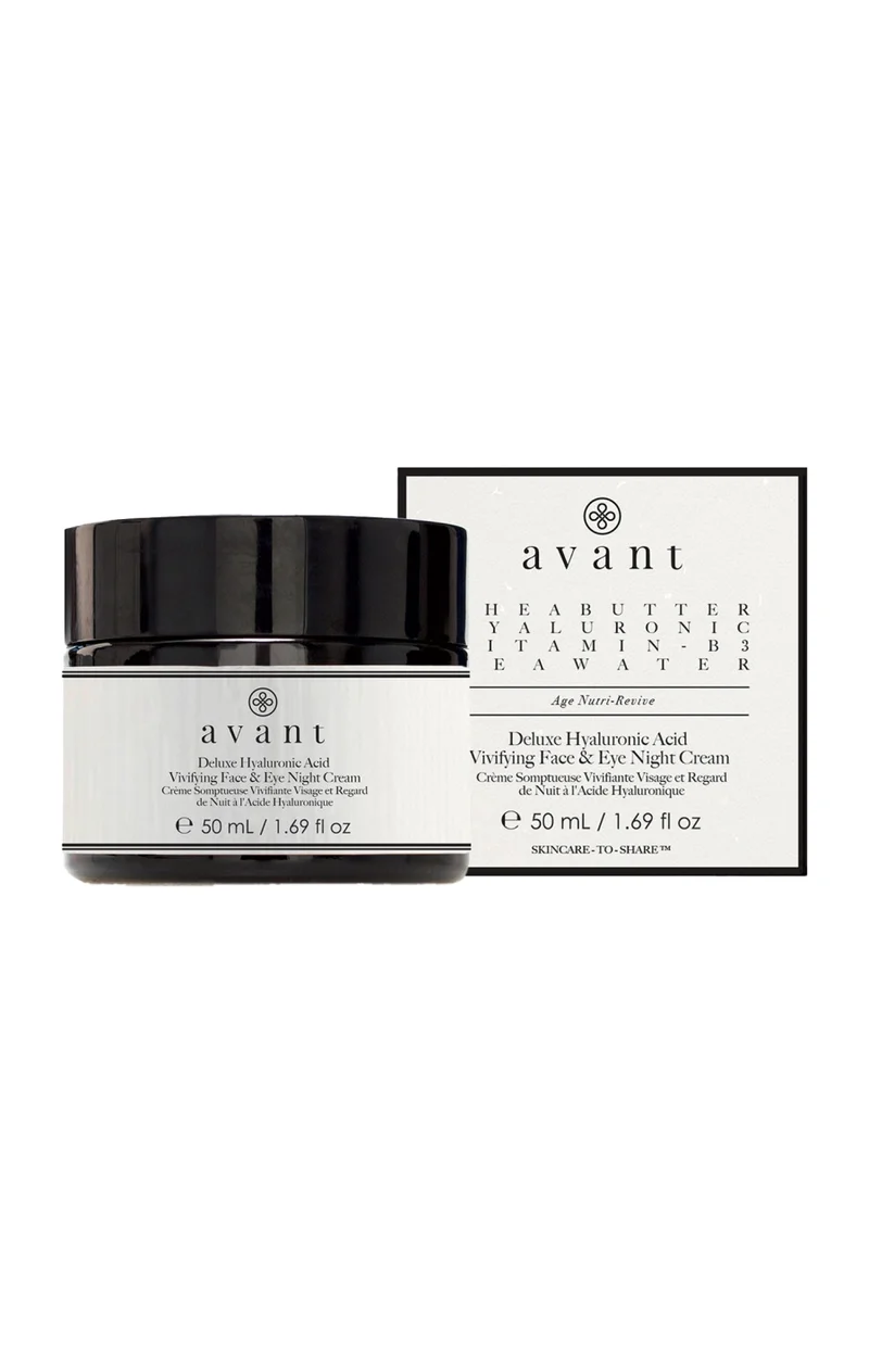 Crème de nuit vivifiante - Acide hyaluronique & vitamine B3 - Age Nutri-Revive - Visage & yeux - 50 ml