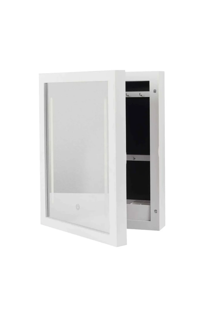Miroir armoire LED - Blanc