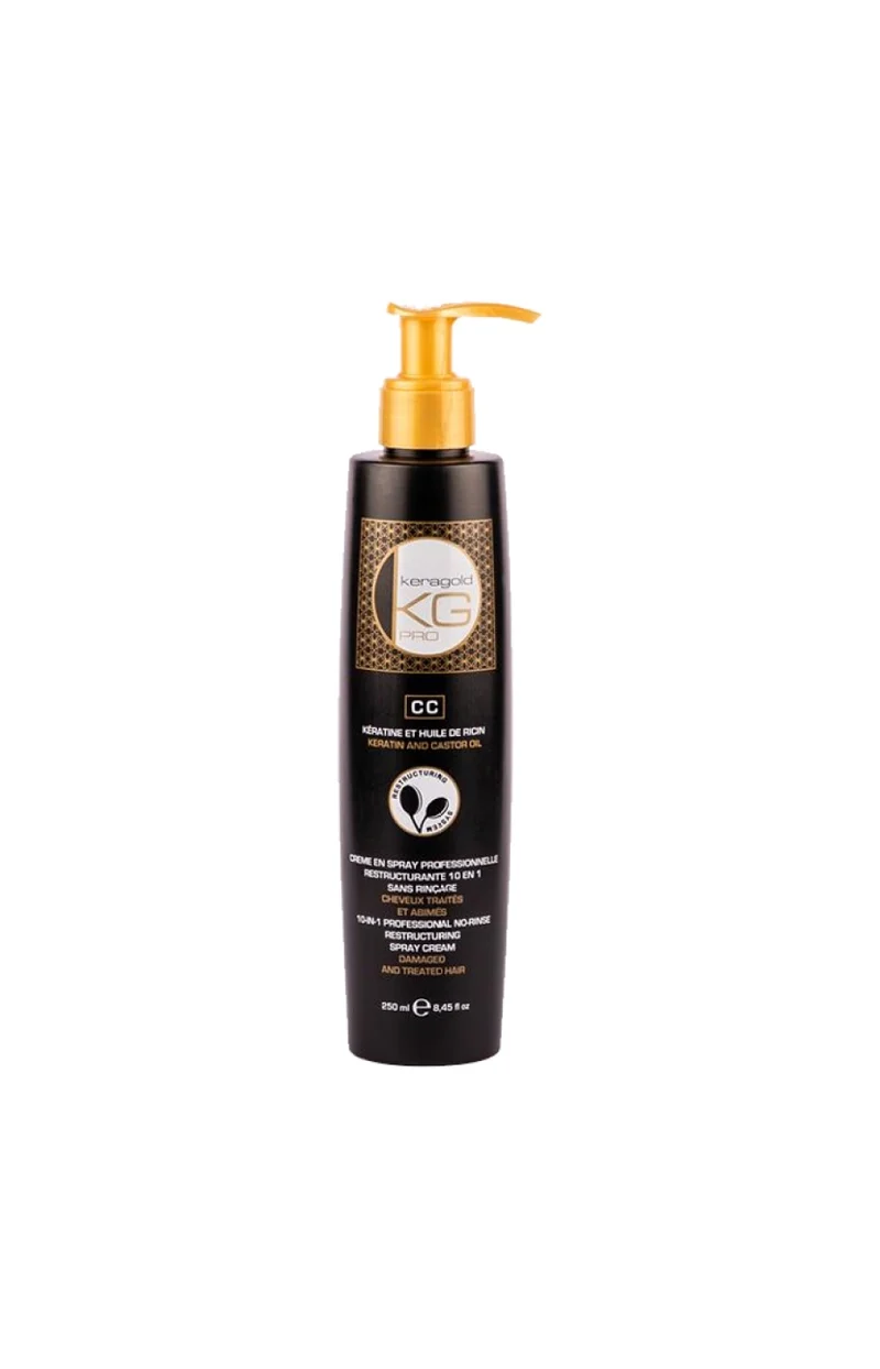 Shampoing restructurant - Kératine & huile de ricin - Cheveux abîmés - 500 ml
