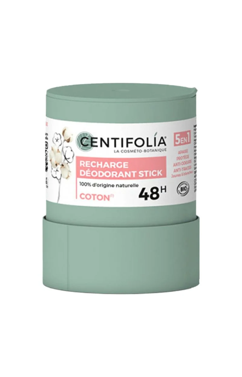 Recharge déodorant stick efficacité 48h bio - Fleur de coton - 50 g
