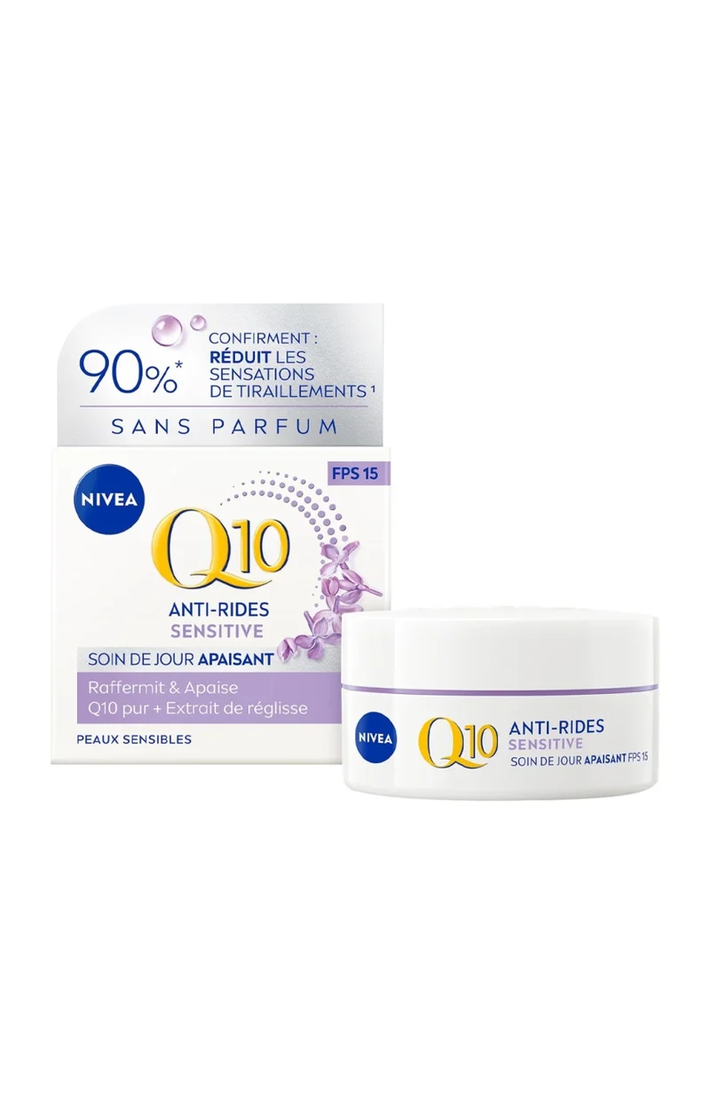 Crème anti-rides SPF15 - Q10 Sensitive - Peaux sensibles - Jour - 50 ml