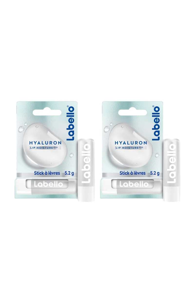 2 baumes à lèvres ultra-hydratants - Acide hyaluronique - 4,8 g