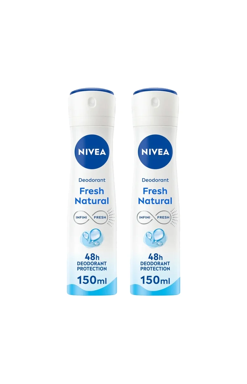 2 déodorants spray - Fresh Natural 0 % - 150 ml