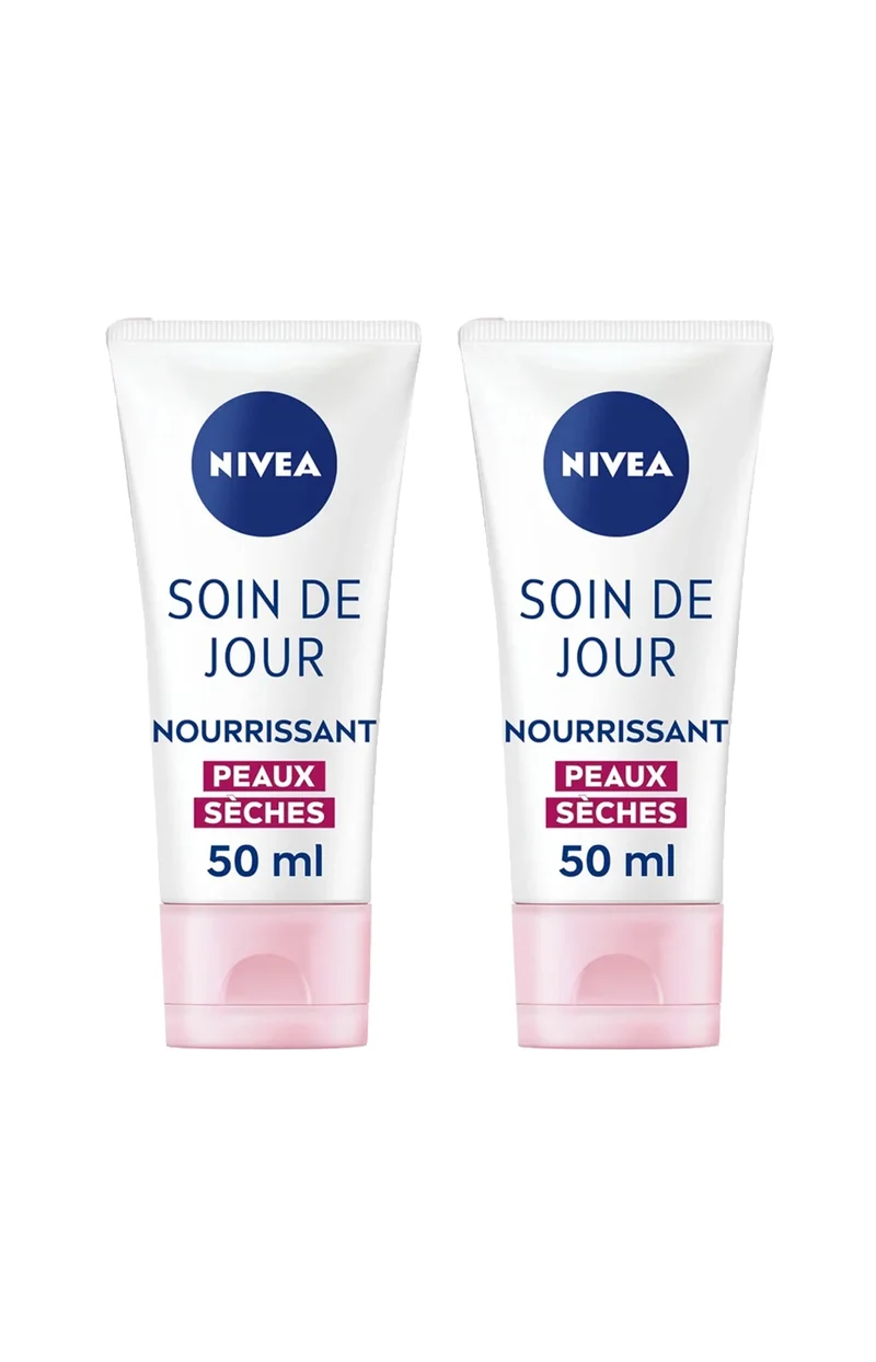 2 crèmes de jour nourrissantes & hydratantes SPF 15 - Huile d'amande douce - 50 ml