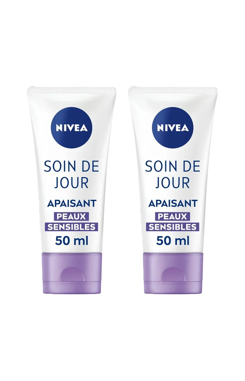 2 crèmes de jour apaisantes & hydratantes SPF 15 - Sensitive - 50 ml