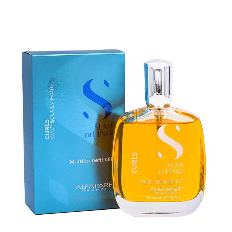 Alfaparf Milano Semi di Lino Curls Multi Benefit Oil 100ml - huile hydratante pour cheveux bouclés