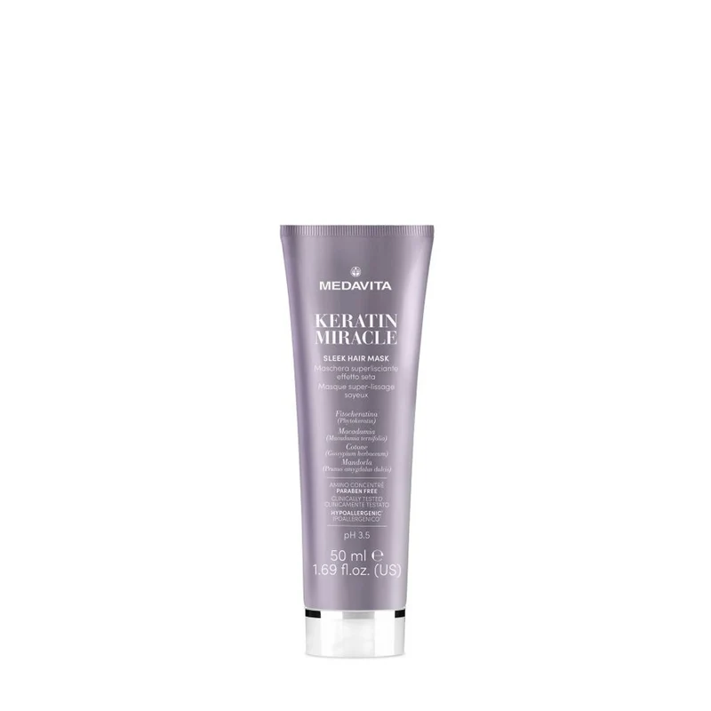 Medavita Lunghezze Keratin Miracle Sleek Hair Mask 50ml - masque lissant