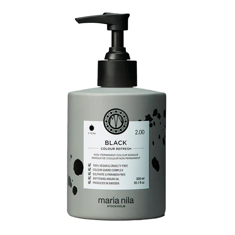 Maria Nila Colour Refresh Black 300ml - masque colorant