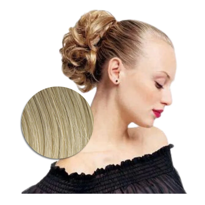 Hairdo Queue de cheval Ondulée R14/88 Blond Clair 25cm - queue de cheval ondulée