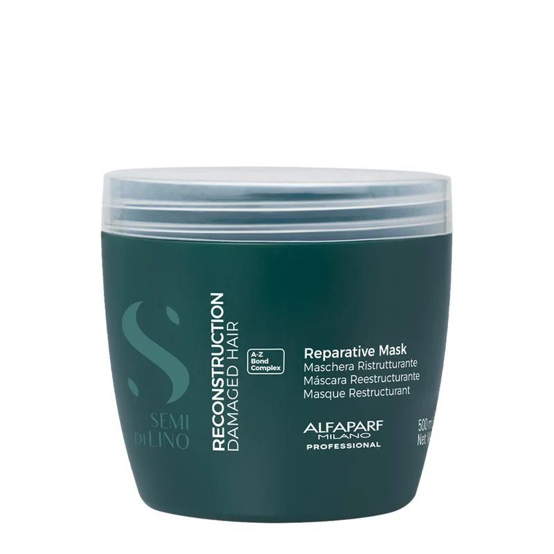 Alfaparf Milano Semi di Lino Reconstruction Reparative Mask 500ml - masque restructurant pour cheveux moyens à épais
