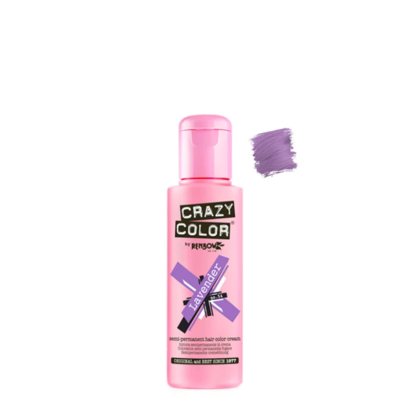Crazy Color Lavender no 54, 100ml - crème colorante lavande