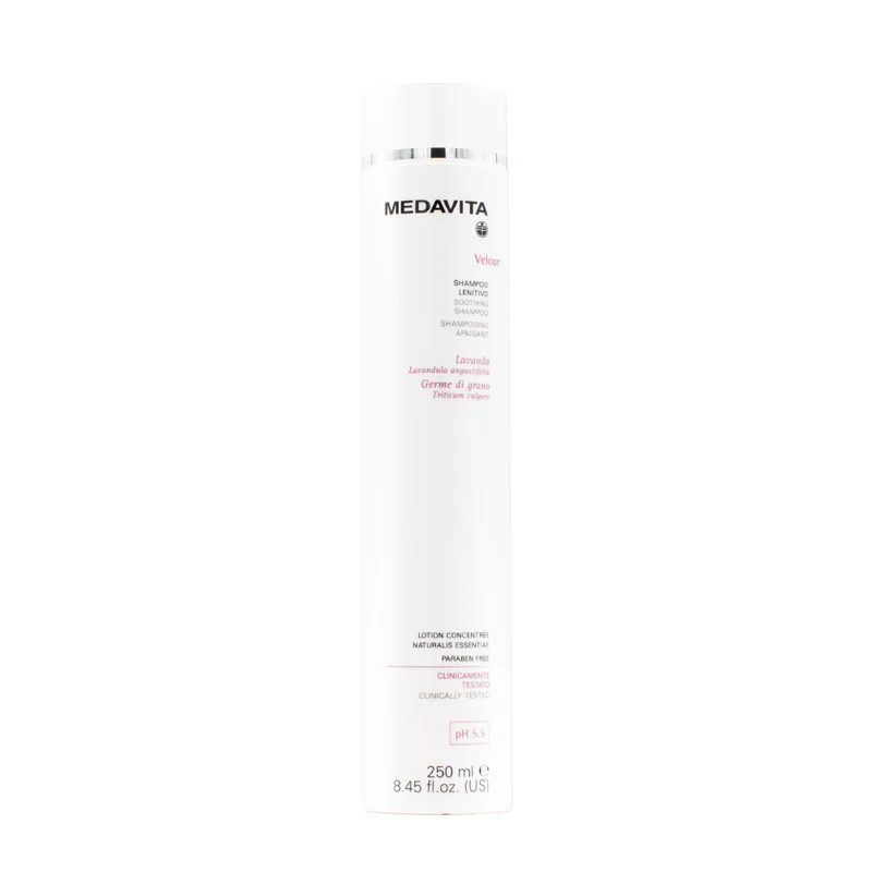 Medavita Cute Velour Soothing Shampoo 250ml - shampooing apaisant cuir chevelu sensible et irrité pH 5.5