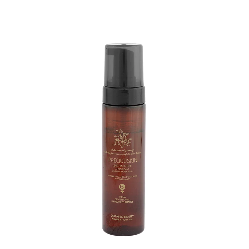 Tecna Preciouskin Sacha Inchi Antioxydant Organic Foam Wash Classic 200ml - mousse naturelle corps
