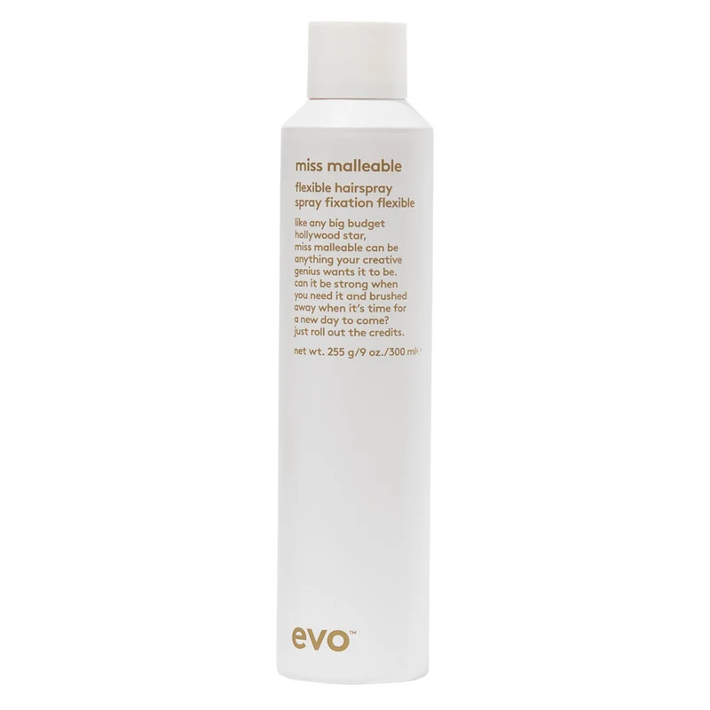 Evo Style Miss Malleable Flexible Hairspray 300ml - laque tenue forte