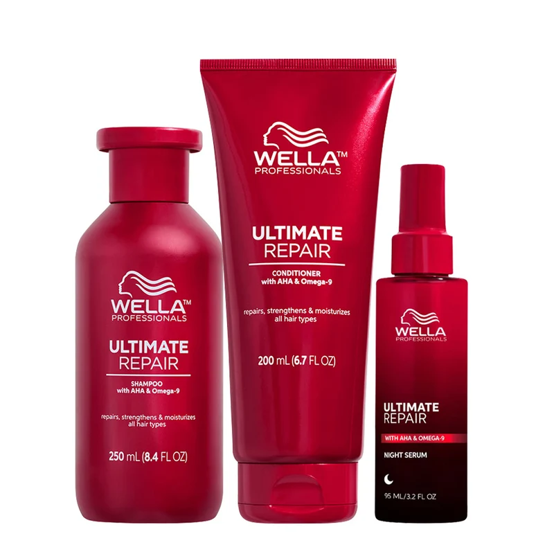 Wella Ultimate Repair Shampoo 250ml Conditioner 200ml Serum 95ml