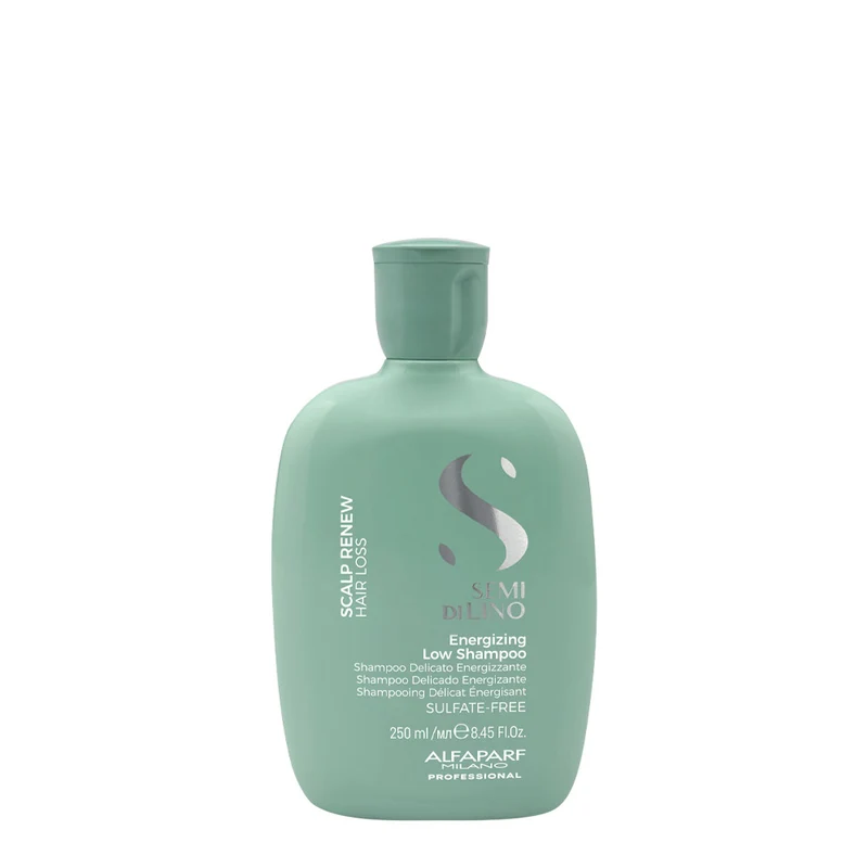 Alfaparf Milano Semi Di Lino Scalp Renew Energizing Low Shampoo 250ml - shampoing énergisant délicat