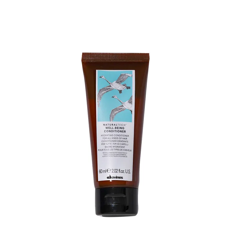 Davines Naturaltech Wellbeing Conditioner 60ml - après-shampooing hydratant pour tous types de cheveux