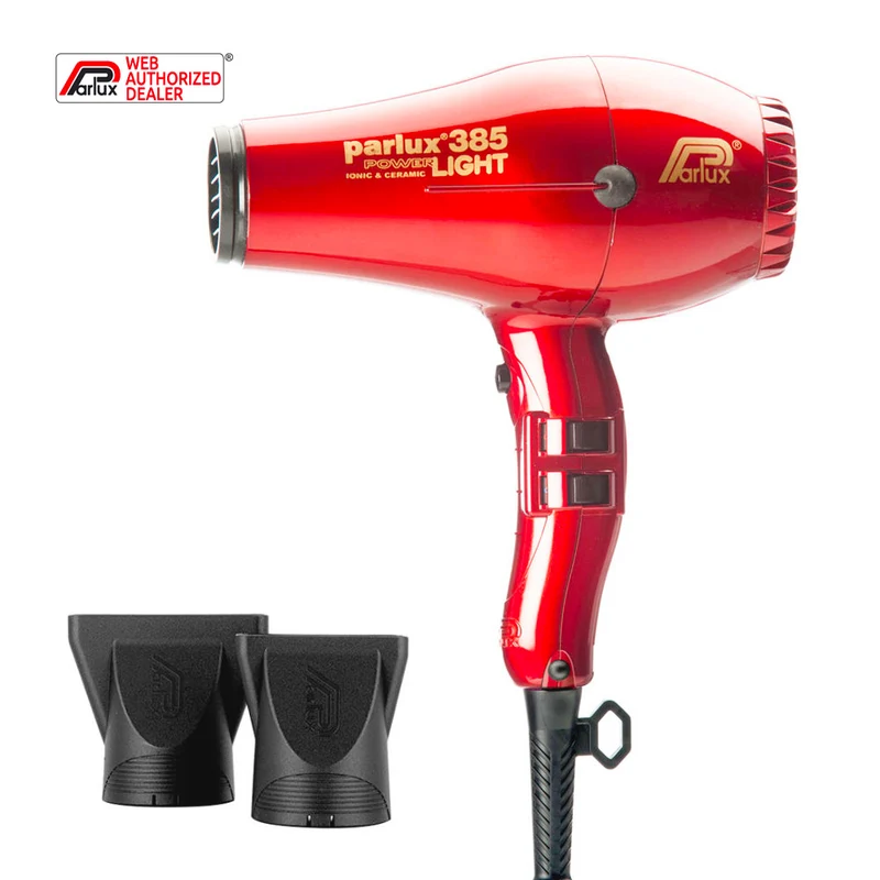 Parlux 385 Powerlight Ionic & Ceramic Rouge - sèche-cheveux