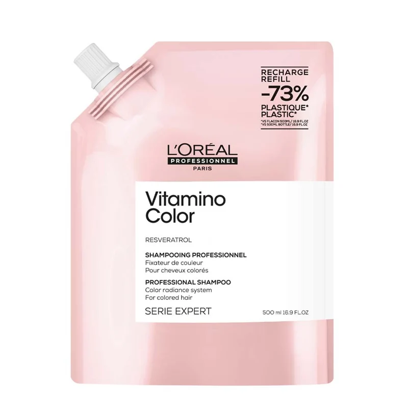 L'Oreal Proofessionnel Paris Serie Expert Vitamino Color Shampoo Refill 500ml -éco-recharge shampoing protection couleur