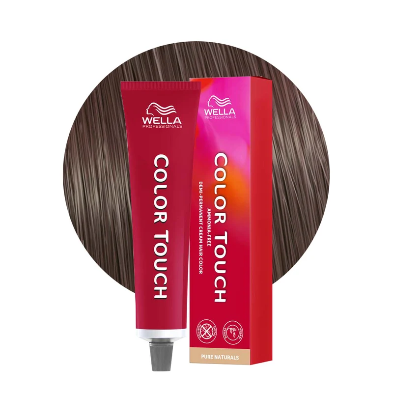 Wella Color Touch Pure Naturals 6/05 Blond Naturel Foncé Acajou 60ml - coloration semi-permanente sans ammoniaque