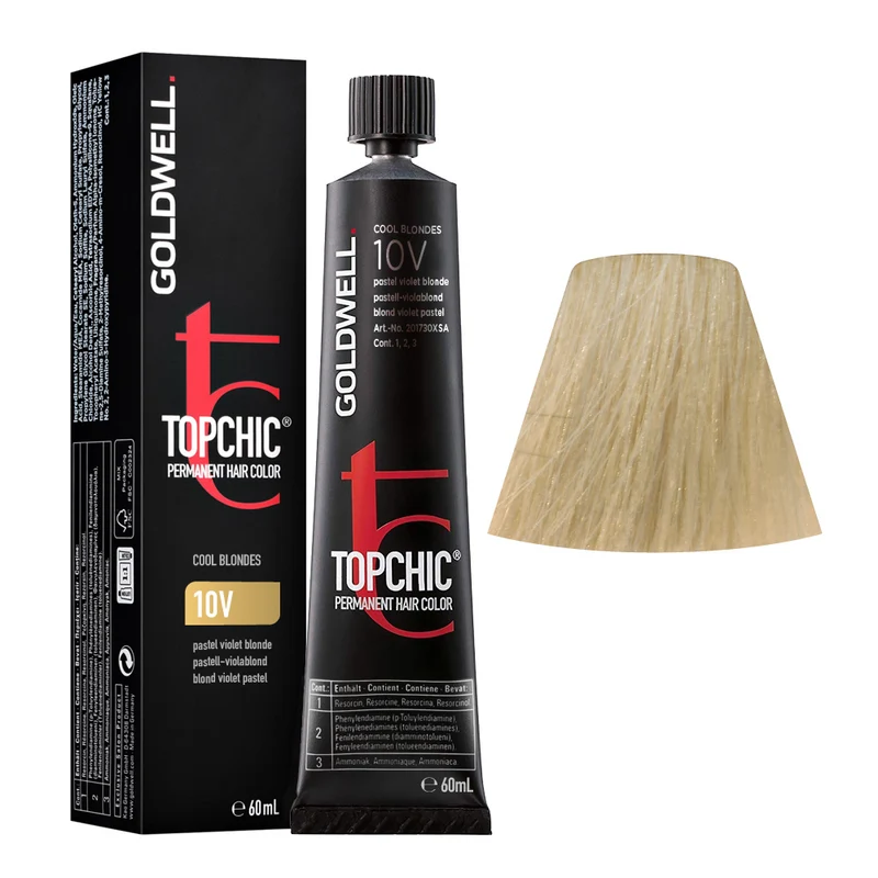 Goldwell Topchic Tube 10V Blond Pastel-Violet 60ml - coloration permanente en tube