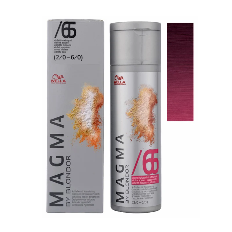 Wella Magma /65 Violet Acajou 120g - décoloration des cheveux