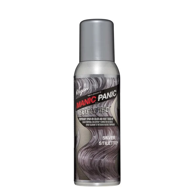 Manic Panic Amplified Spray-on Silver Stiletto 100ml - coloration temporaire en spray