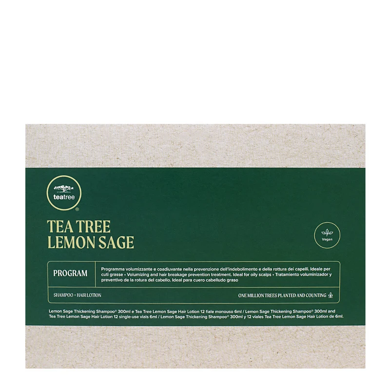 Paul Mitchell Tea Tree Lemon Sage Program - traitement fortifiant cheveux fins