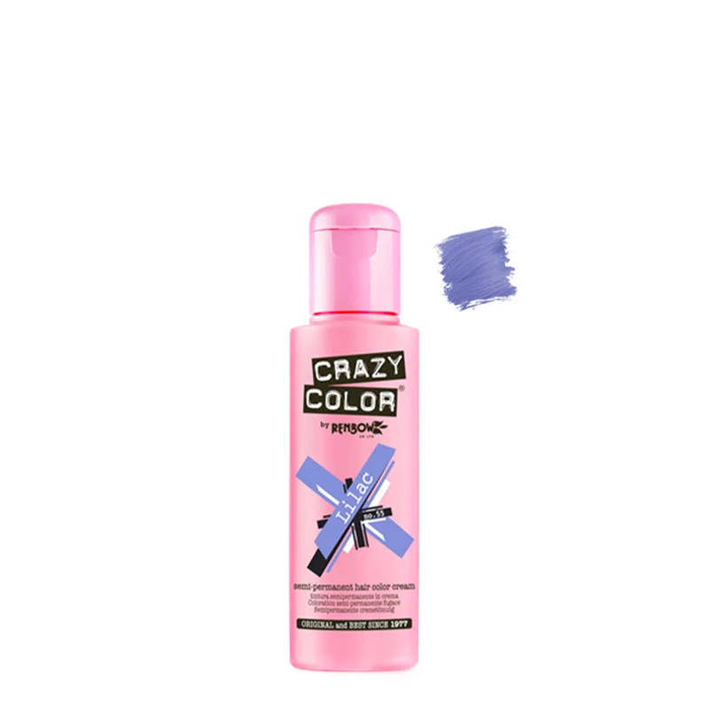 Crazy Color Lilac no 55, 100ml - Crème colorante Lilas