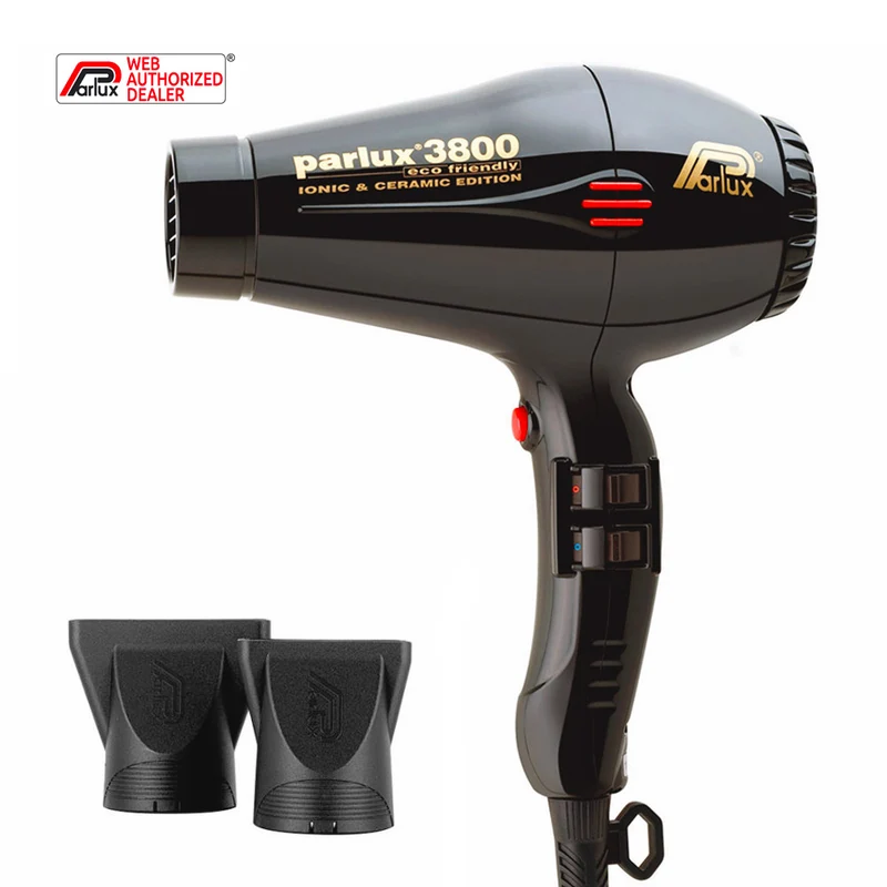 Parlux 3800 EcoFriendly Ionic & Ceramic Noir - sèche-cheveux professionnel
