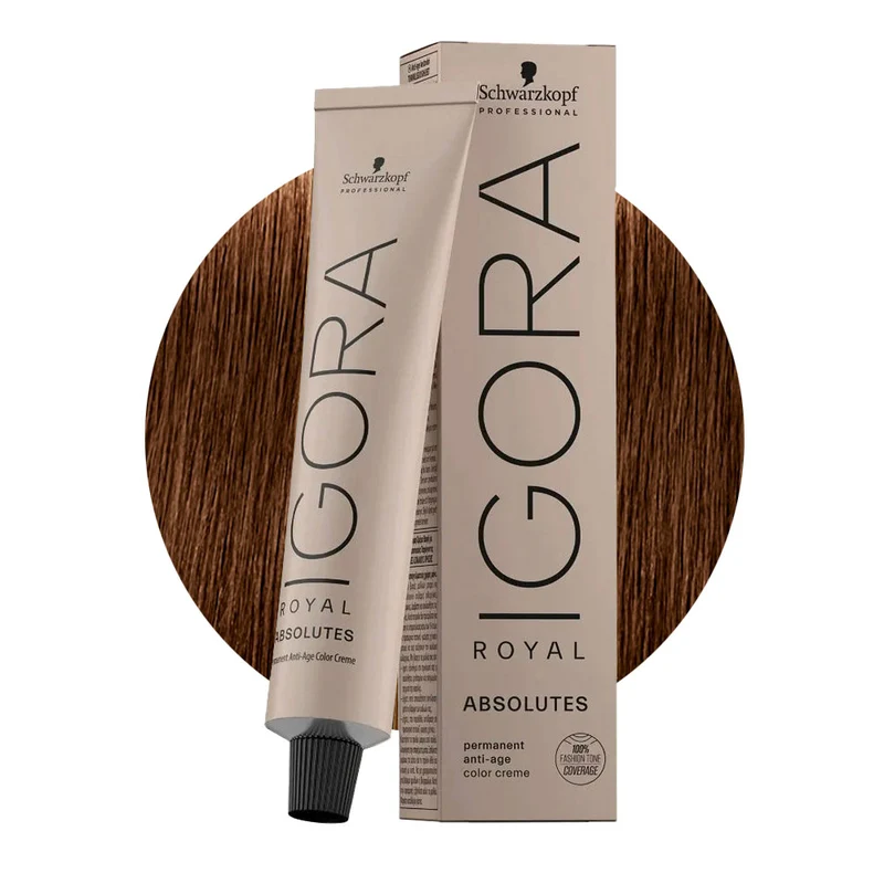 Schwarzkopf Igora Royal Absolutes 6-460 Blond Foncé Beige Chocolat Naturel 60ml - coloration permanente