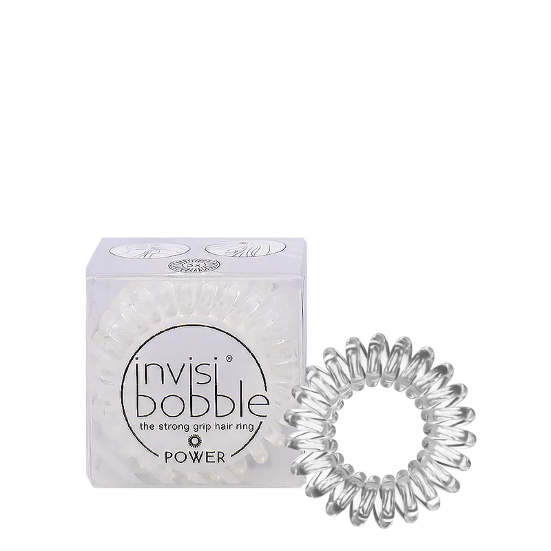 Invisibobble Power élastique Transparent pour cheveux épais